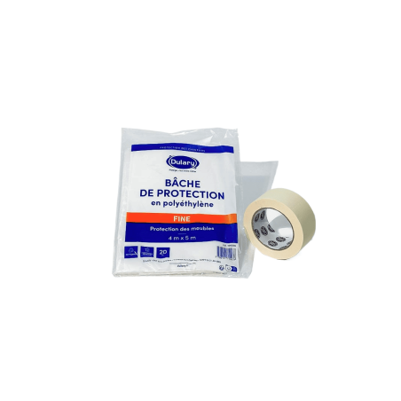Kit bâche de protection sol et mobilier (TAILLE S) - Ekits.fr®