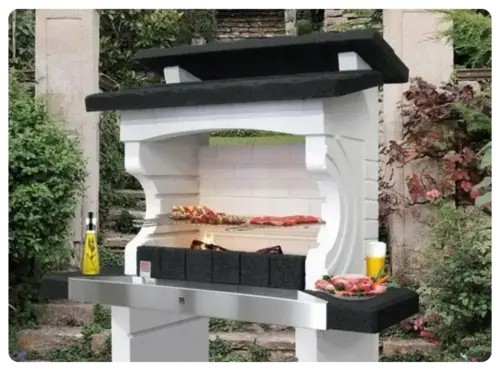 Peinture barbecue en béton