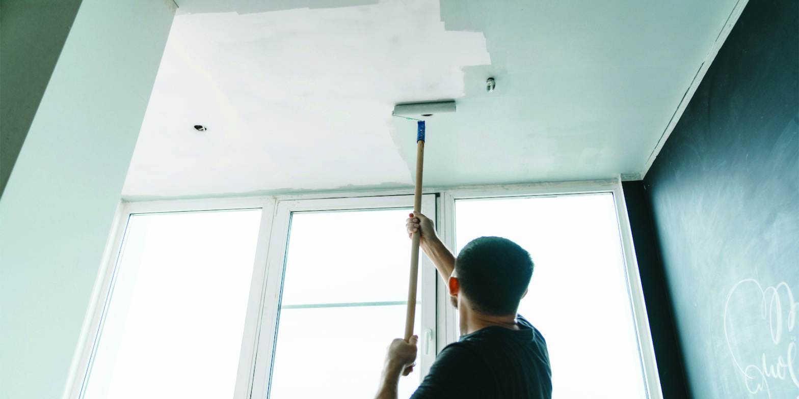 Peindre un plafond sans trace