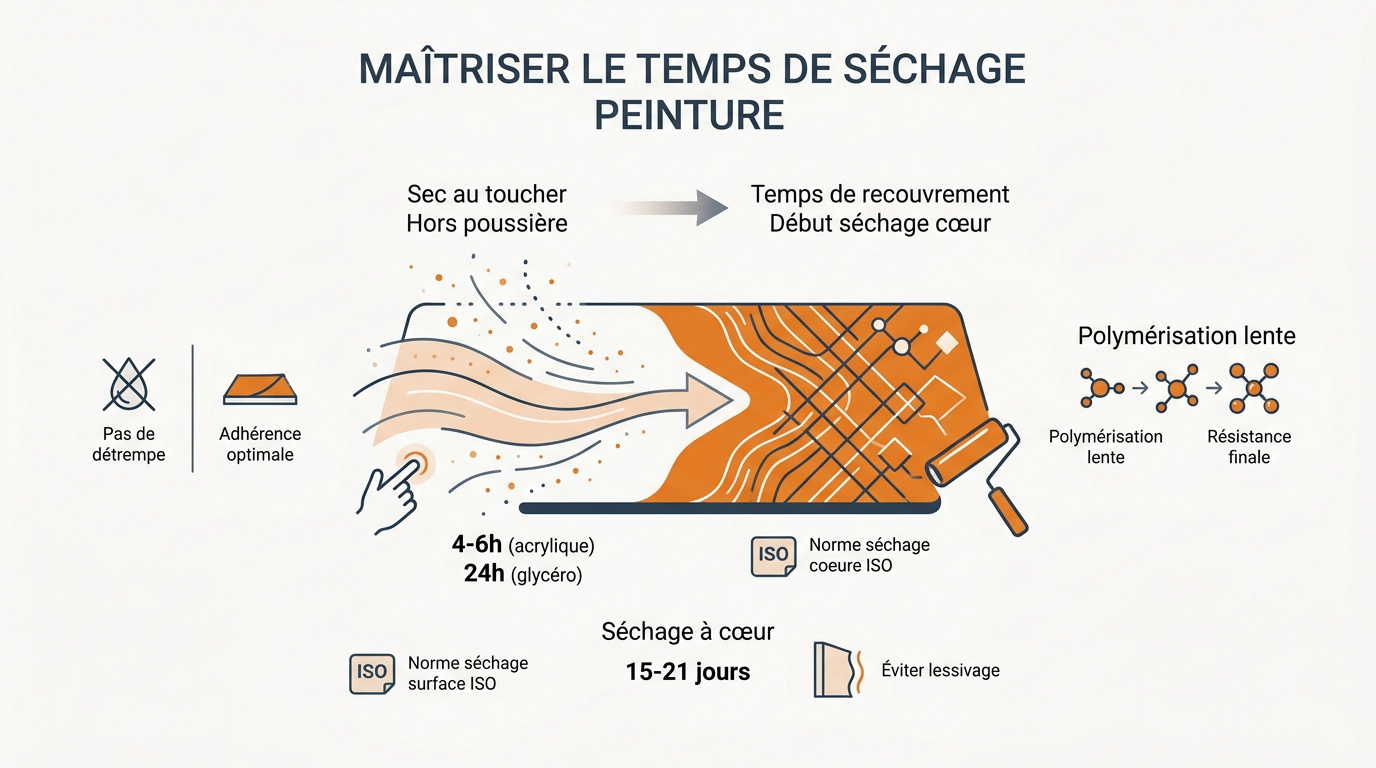 Respect du temps de séchage entre deux couches de peinture