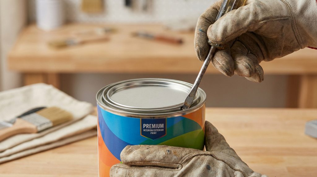 Comment ouvrir un pot de peinture sans abîmer le couvercle