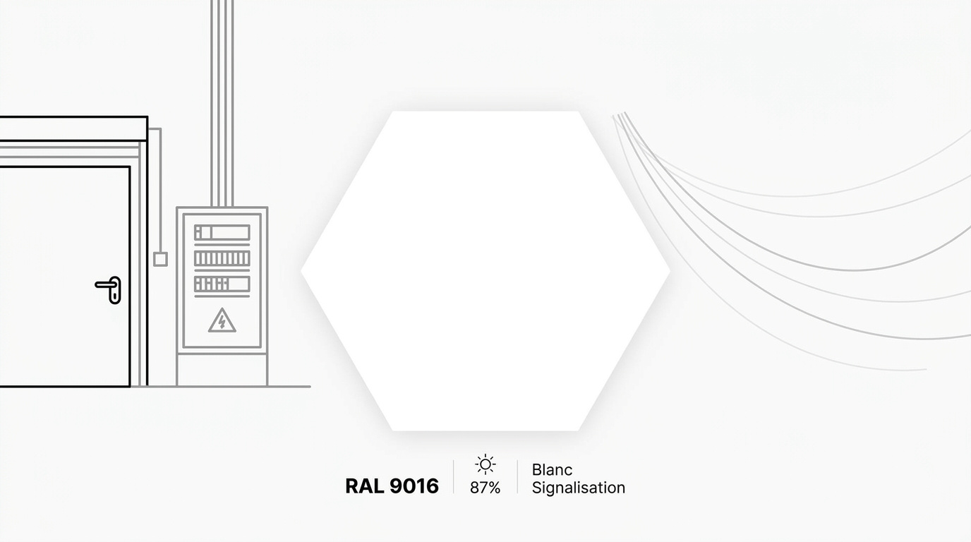 Propriétés techniques du RAL 9016 blanc signalisation