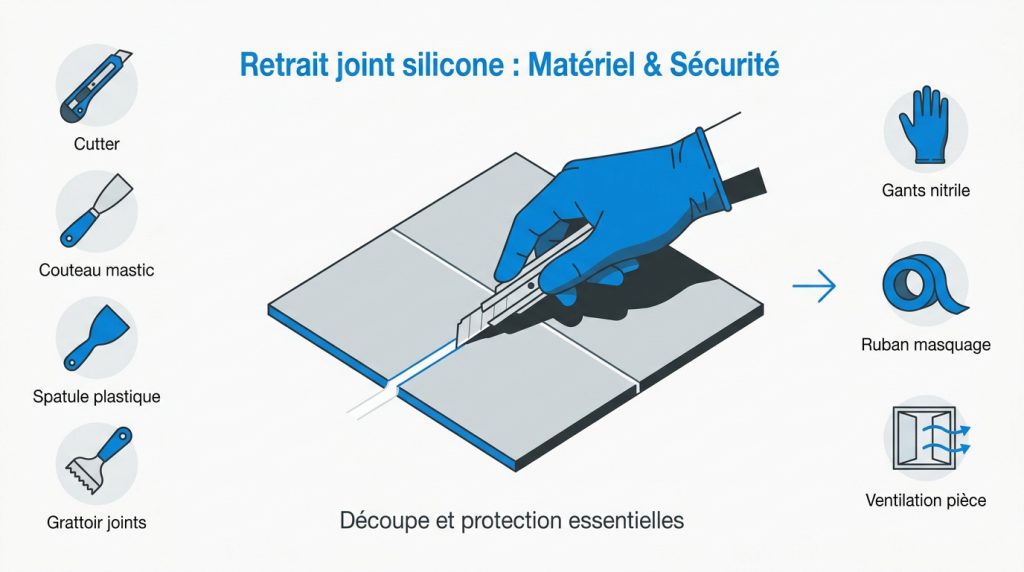 Comment enlever un joint silicone : méthodes et outils pros