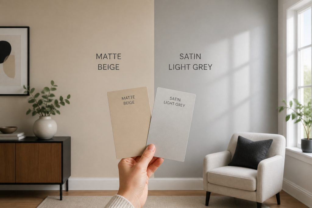 Peinture mate ou satinée : le bon choix pour vos murs