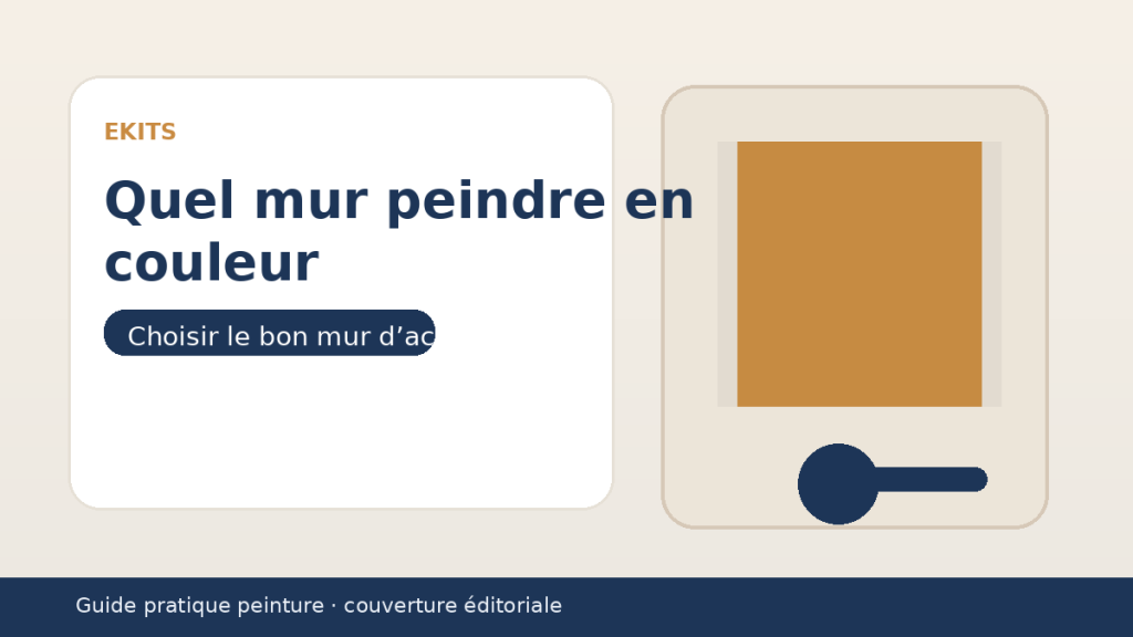 Quel mur peindre en couleur pour structurer votre espace