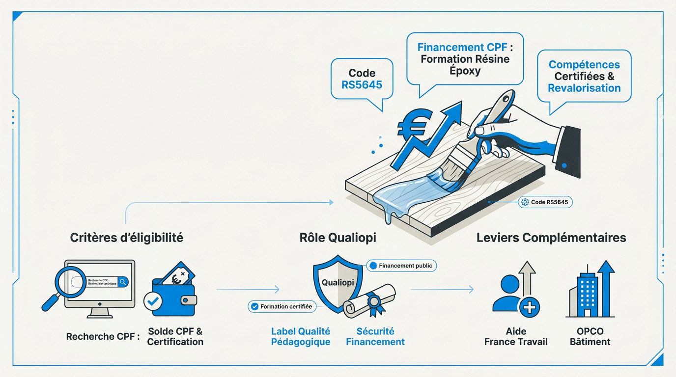 Formation résine époxy : financez votre projet avec le CPF