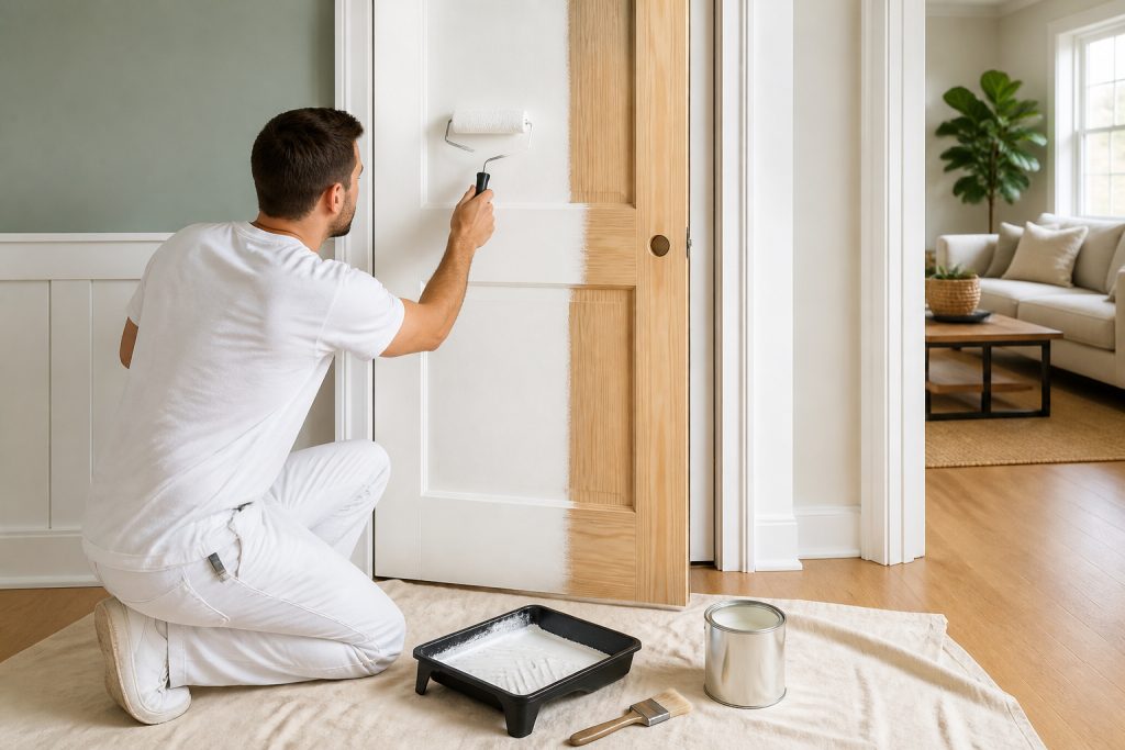 Peindre porte bois : gestes pro pour un résultat parfait