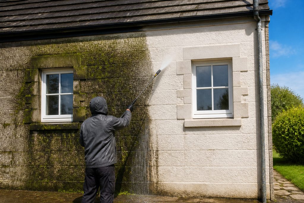 Démoussage façade : préservez votre bâti et son esthétique