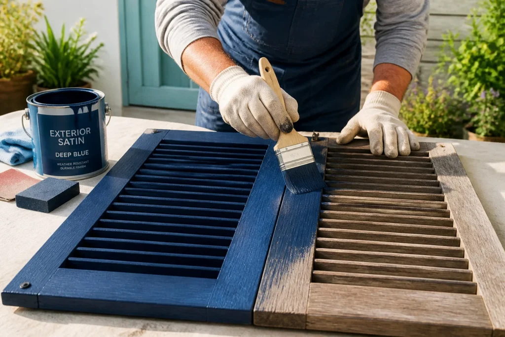 Repeindre tes volets en bois : le savoir-faire pro