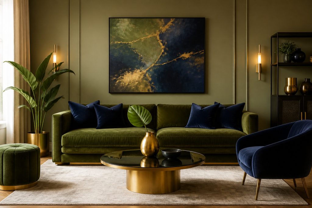 Vert olive : associations gagnantes pour un intérieur chic